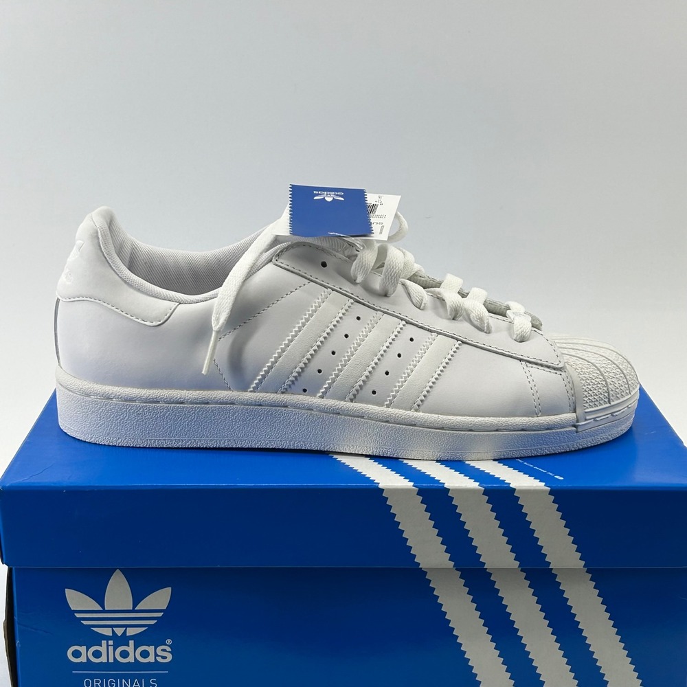 Adidas Superstar 2 W Women Size 9 White Leather Shell Toe 901019 New Sneakers